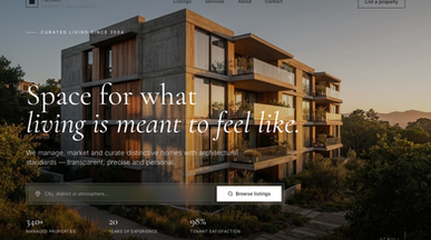 Atrium — Property Listings & Management template preview