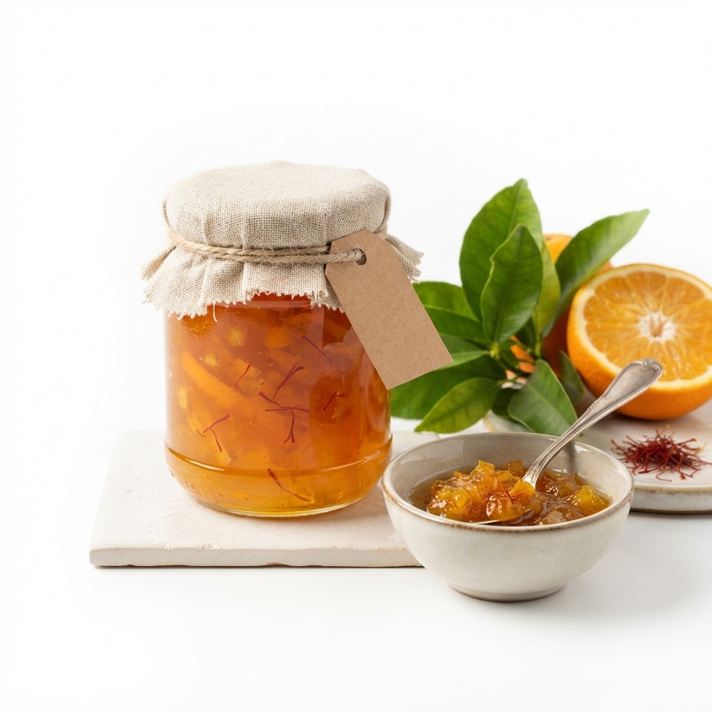 Mermelada Artesana de Naranja Amarga y Azafrán de Menorca