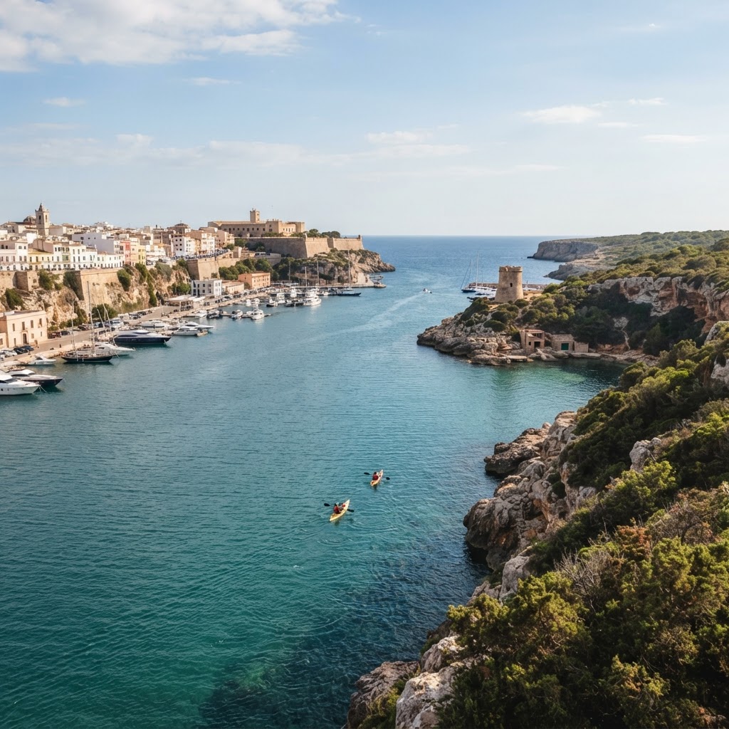 Travesía en Kayak: De Mahón a Cala Sant Esteve por el Puerto