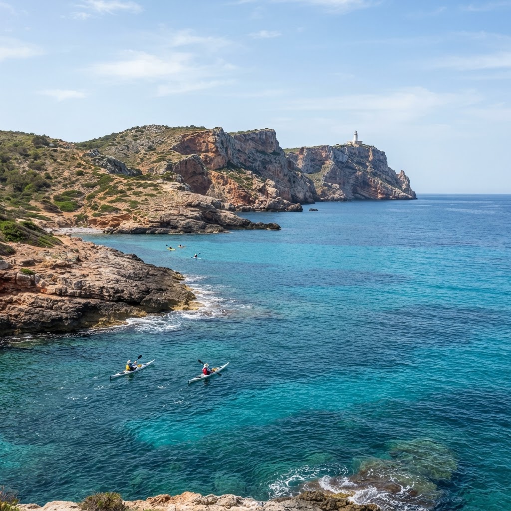 Travesía en Kayak: De Cala Tirant a los Acantilados de Cavallería