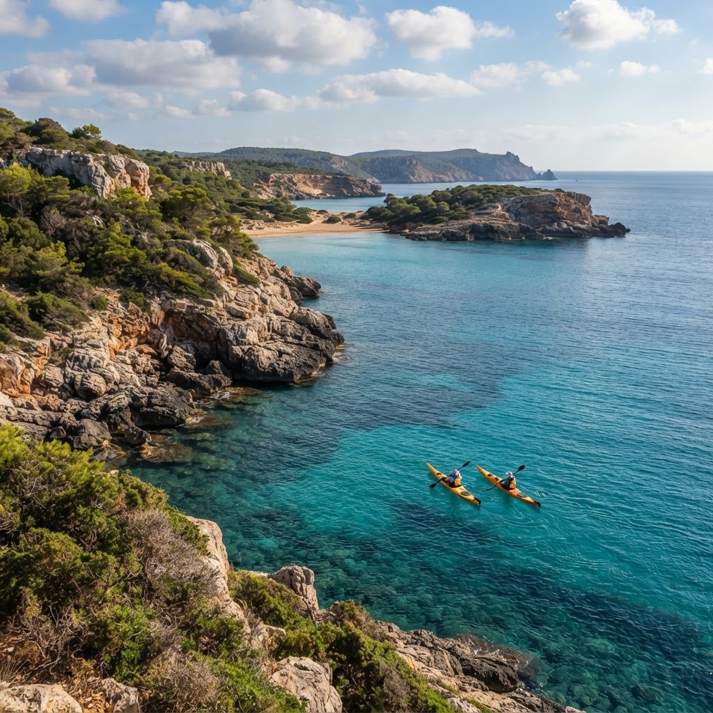 Travesía en Kayak por el Norte de Menorca: Cala Algaiarens y Es Tancat