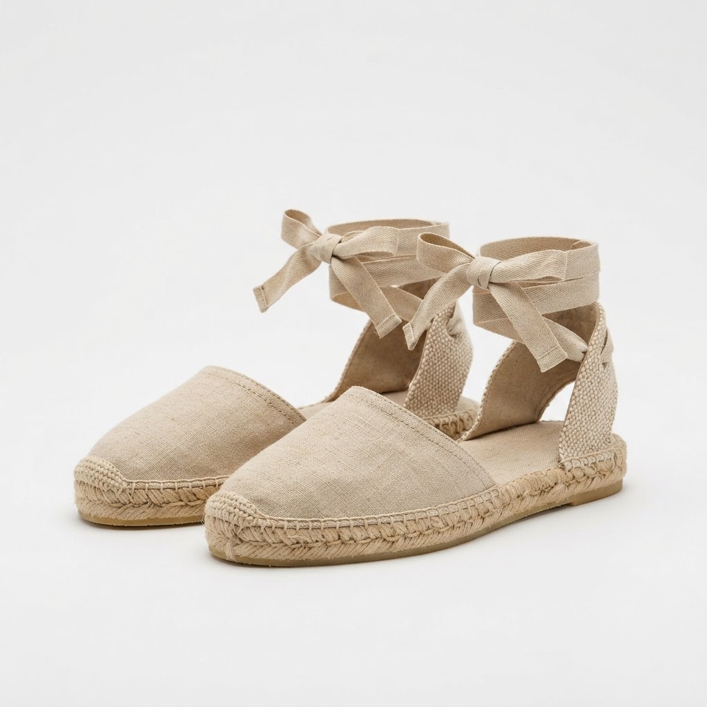 Espardeñas 'Tramuntana Breeze' con lazo de lino natural