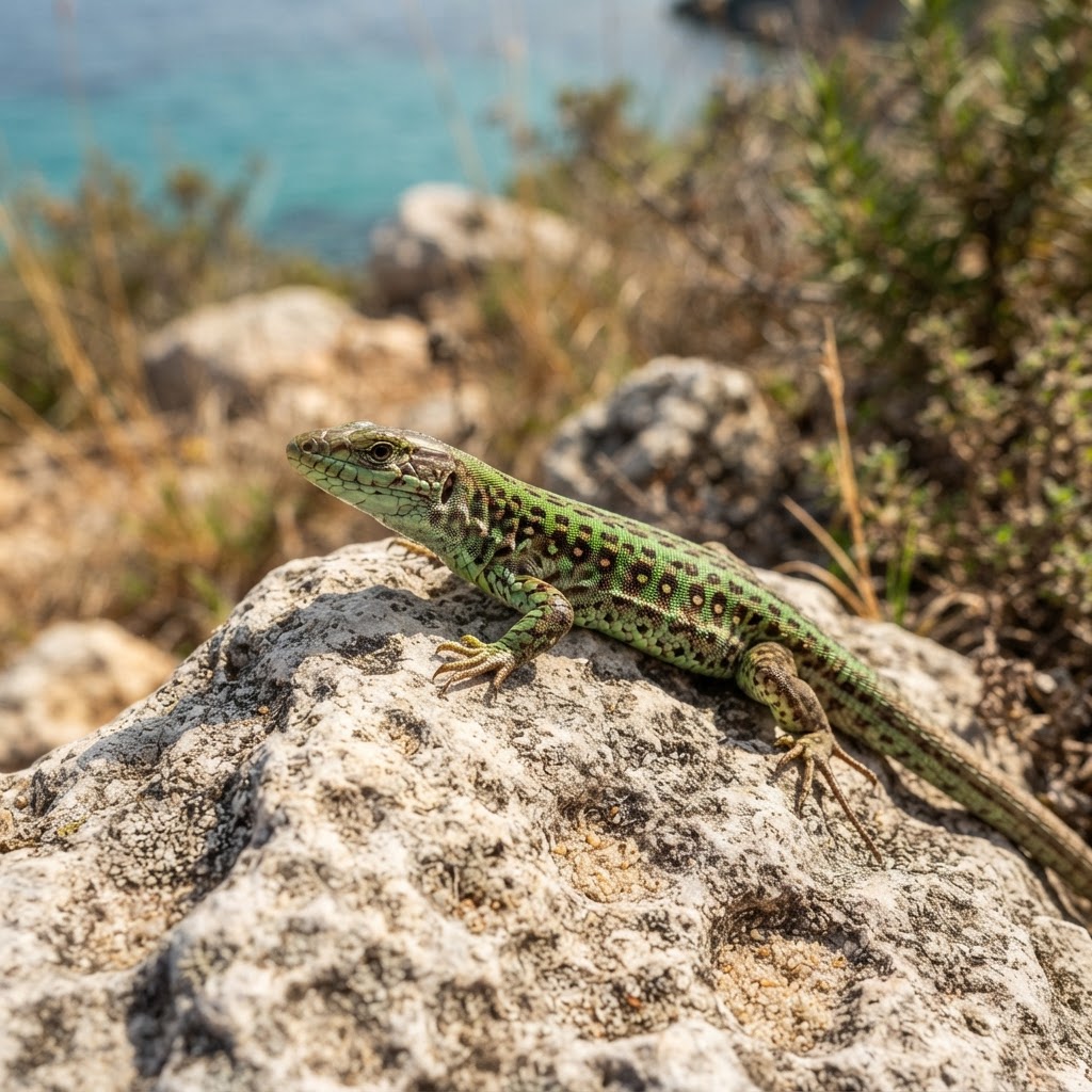 La lagartija balear (Podarcis lilfordi), endemismo de las Islas Baleares.