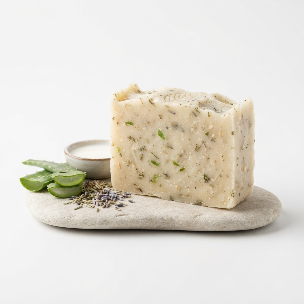 Jabón artesanal 'Brisa de Tramuntana' - Leche de Cabra y Aloe Vera