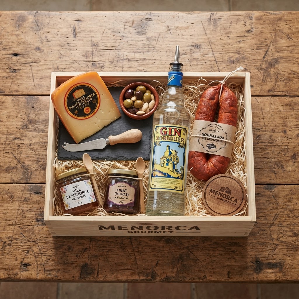 Lote Gourmet Menorca — Queso, Gin y Sobrasada