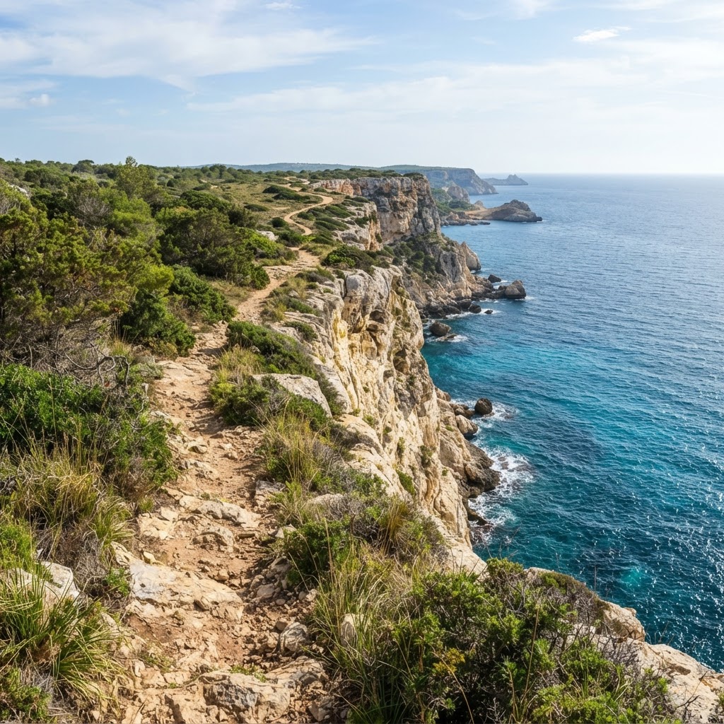 Sendero de los Acantilados del Sur: De Cala en Porter a Cales Coves