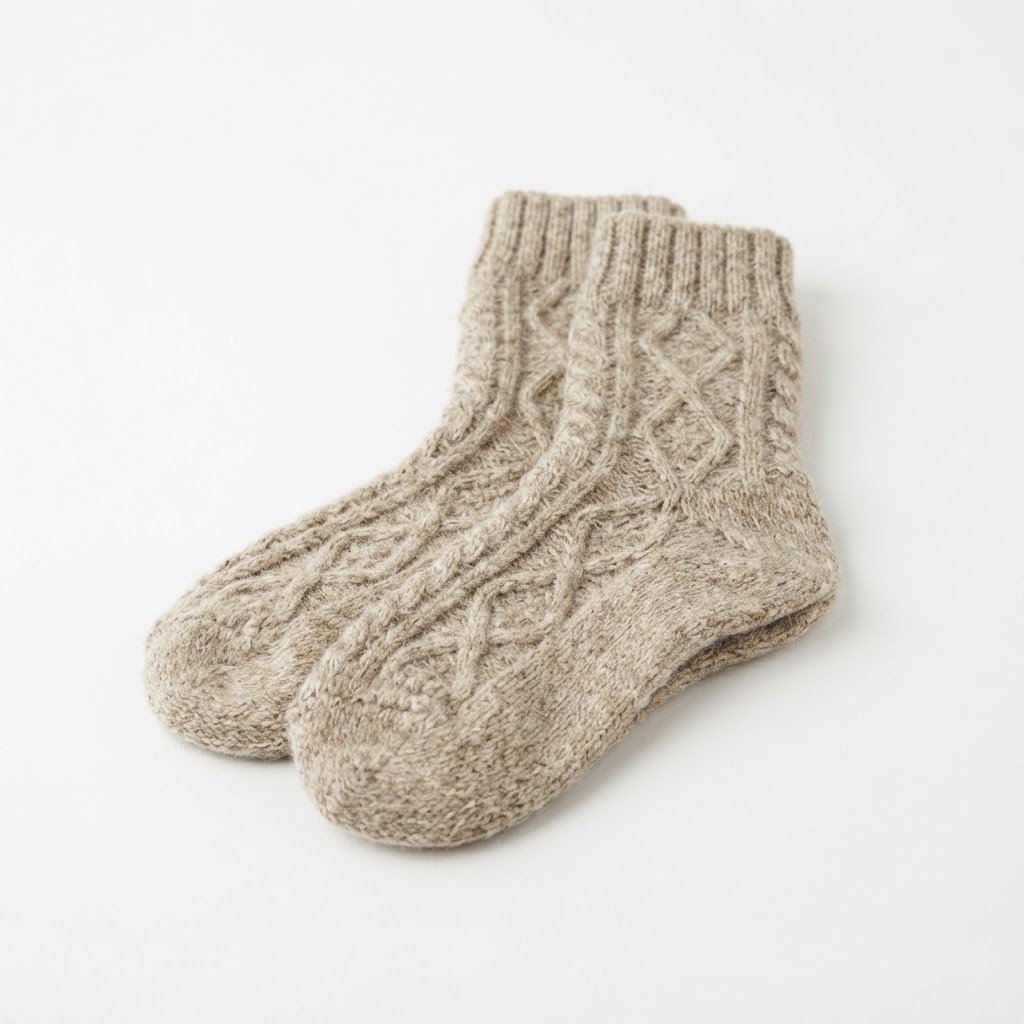 Calcetines de lana virgen 'Tramuntana Warmth' - edición artesana