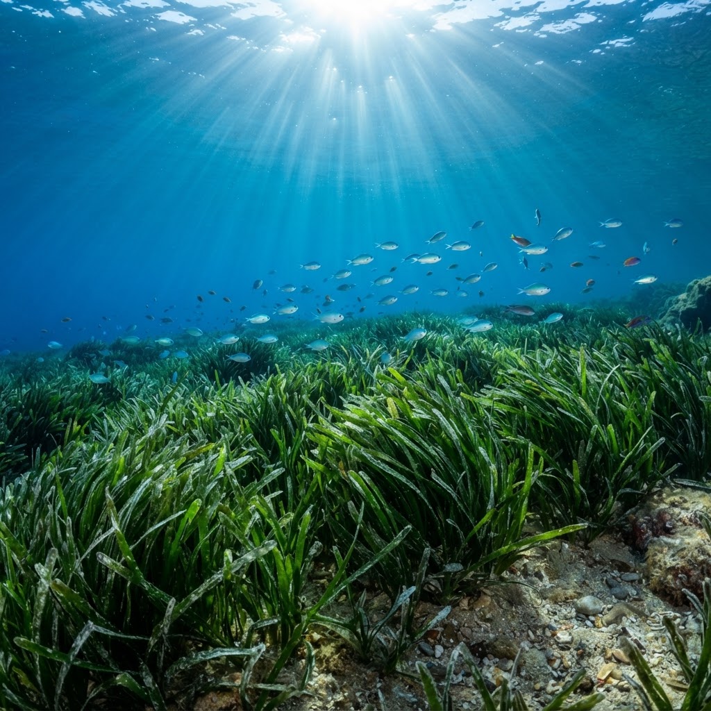 Las praderas de Posidonia oceanica son el pulmón del Mediterráneo.