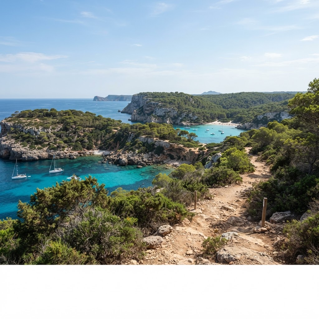 Sendero de los pinares y calas vírgenes: de Cala Mitjana a Cala Macarella