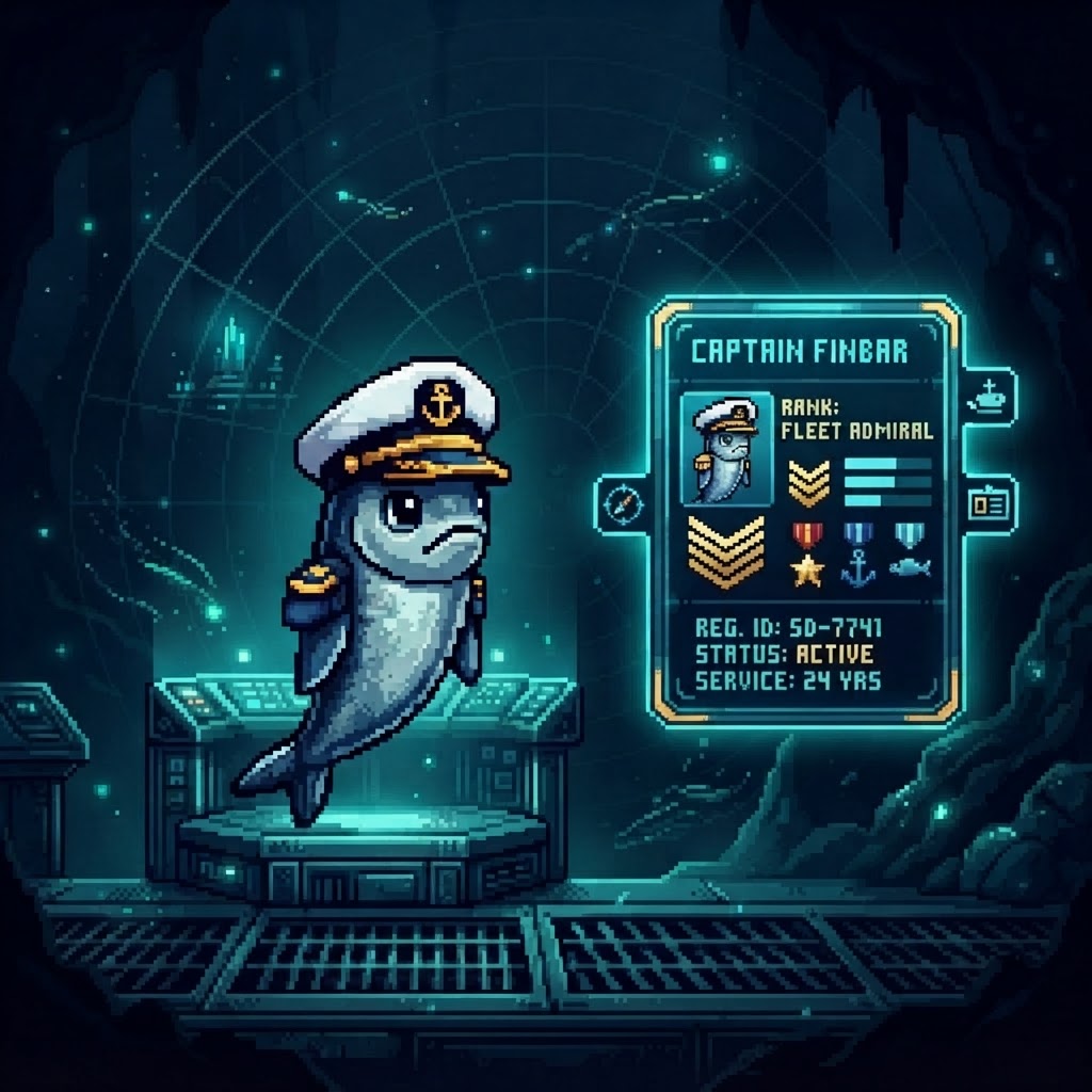 Captain Sardine portrait for School ID feature