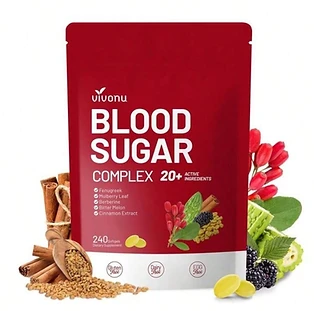 Premium Blood Sugar Complex 20+ Active Ingredients Softgels 240 Count.