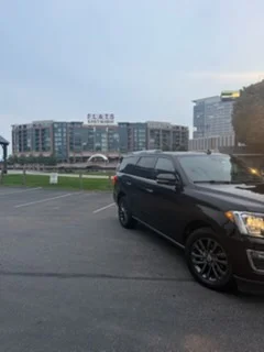 Ford Expedition at Flats East Bank on the Cuyahoga River, Cleveland