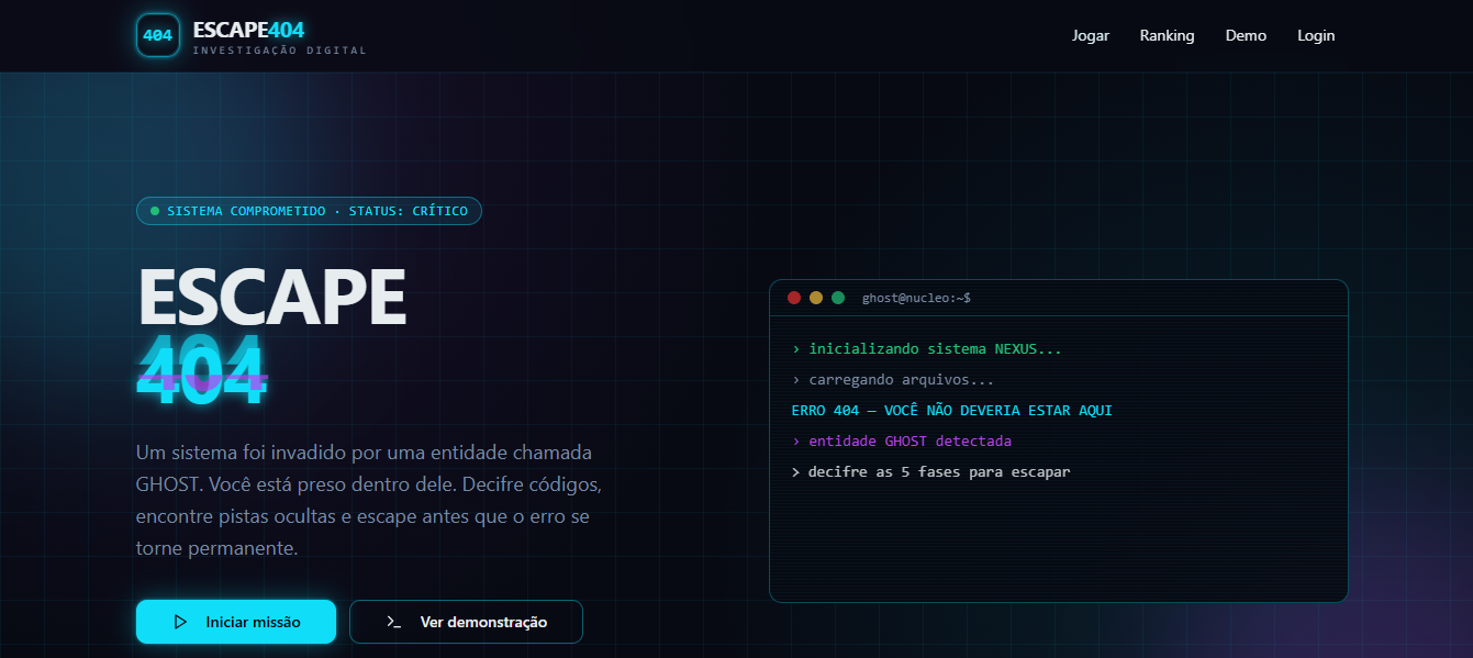 Escape 404 template preview