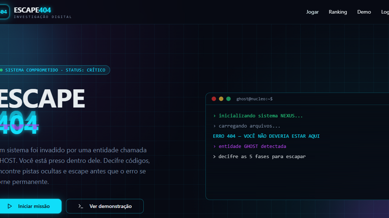 Escape 404 template preview