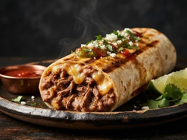 Bean, Cheese & Meat Burrito