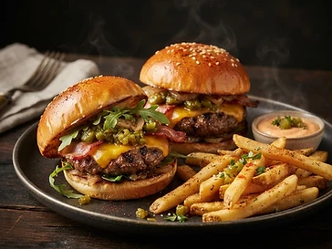 Sliders with Fries (2)