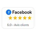 Note 5 sur 5 sur les avis Facebook