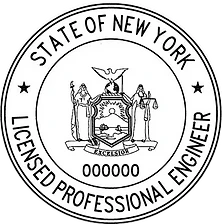 New York PE stamp example
