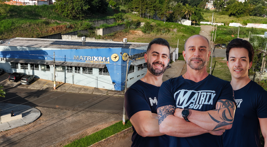 Vista frontal da Academia Matrix 901 em Avaré/SP