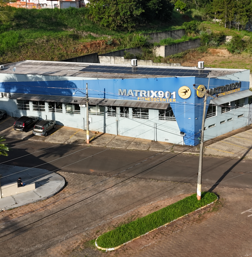 Vista aérea da Academia Matrix 901 em Avaré/SP