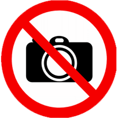 No Photography allowed inside the building