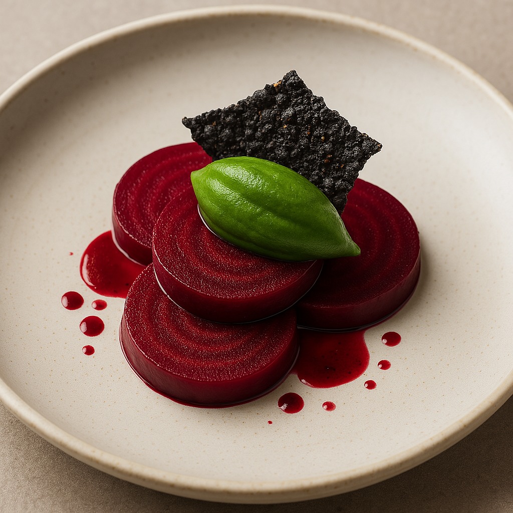 Private chef plating
