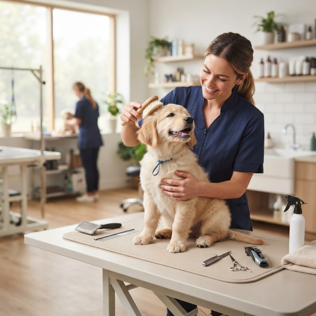 Grooming για Κουτάβια: Πότε είναι η Κατάλληλη Στιγμή για το Πρώτο Ραντεβού;