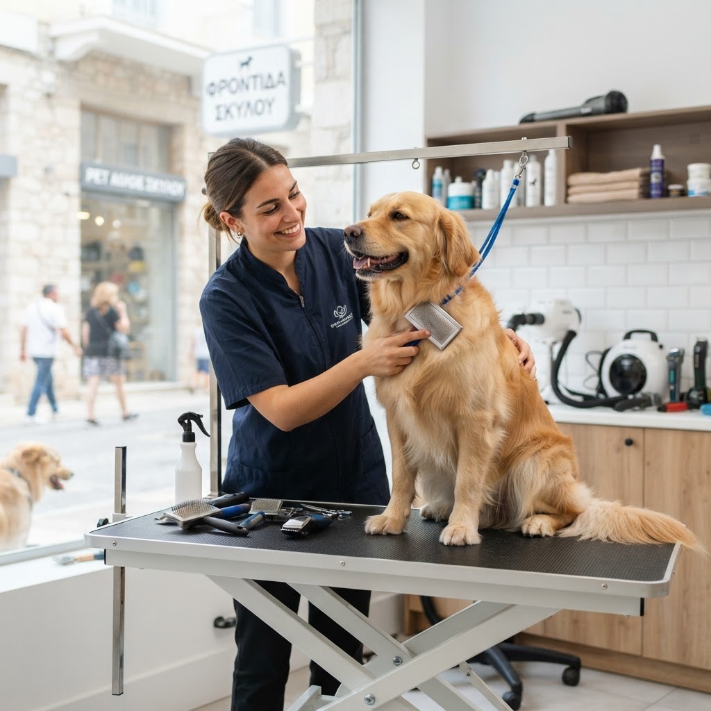 Dog Grooming & Συμπεριφορά: Πώς ο Groomer βοηθάει στην κοινωνικοποίηση του σκύλου σου