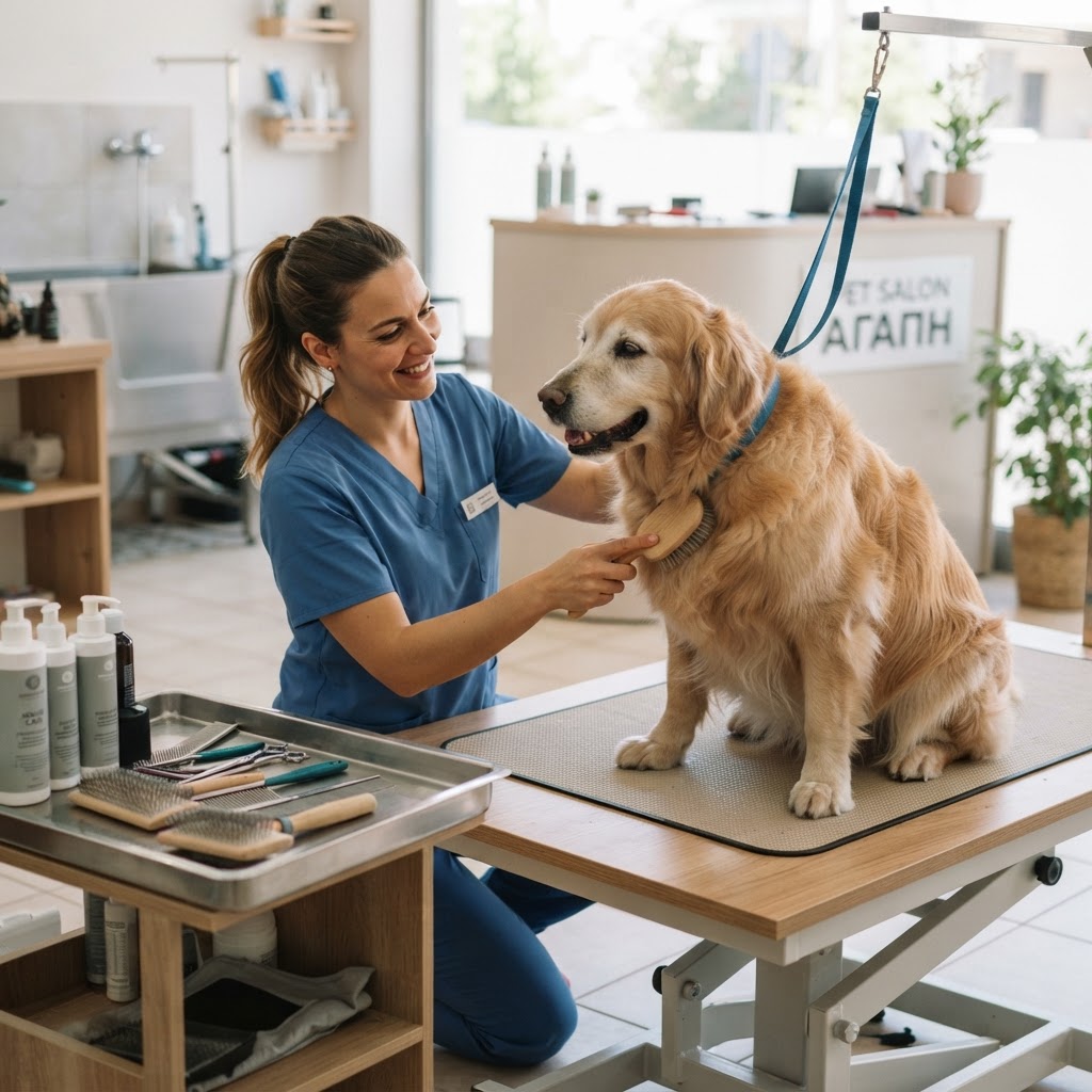 Dog Grooming για Ηλικιωμένους Σκύλους: Φροντίδα με Αγάπη και Εξειδίκευση