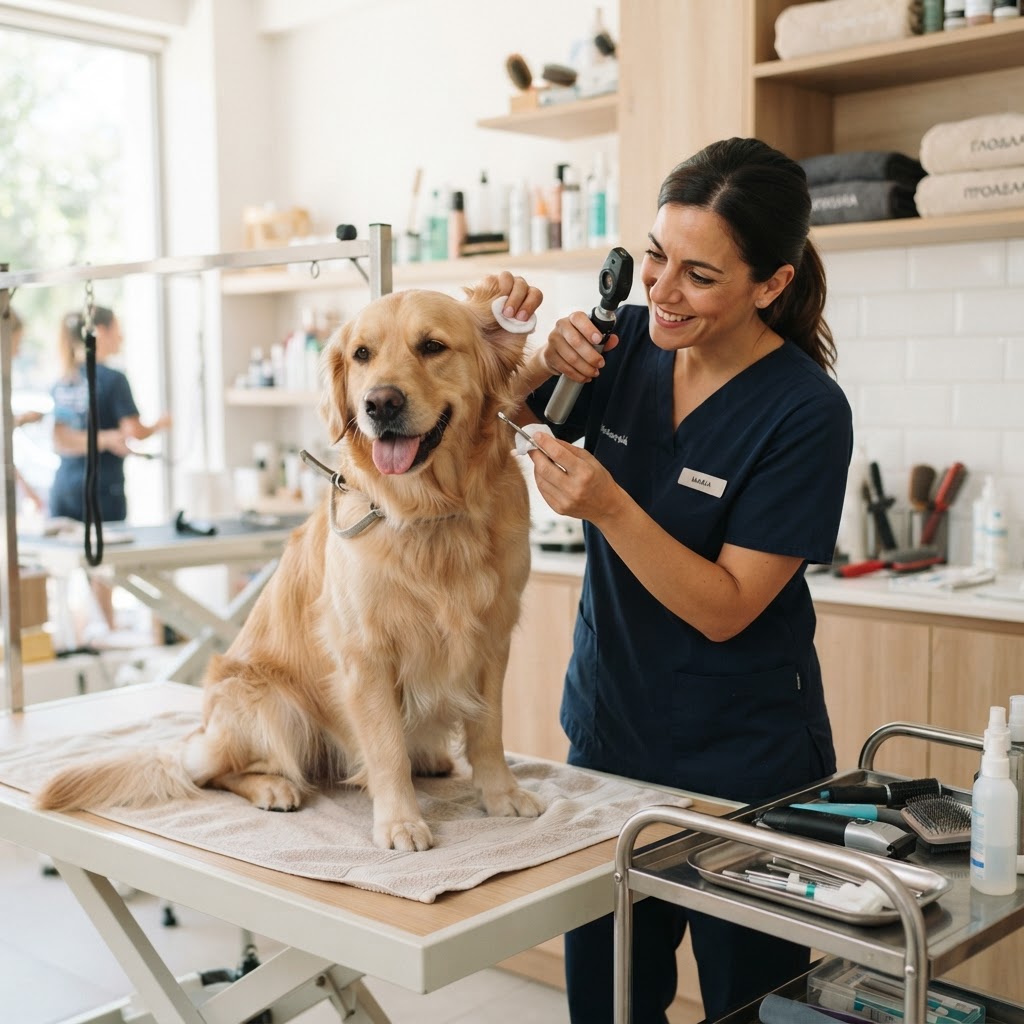 Grooming για Σκύλους: Γιατί ο Καθαρισμός των Αυτιών και των Δοντιών είναι Υπόθεση Επαγγελματία