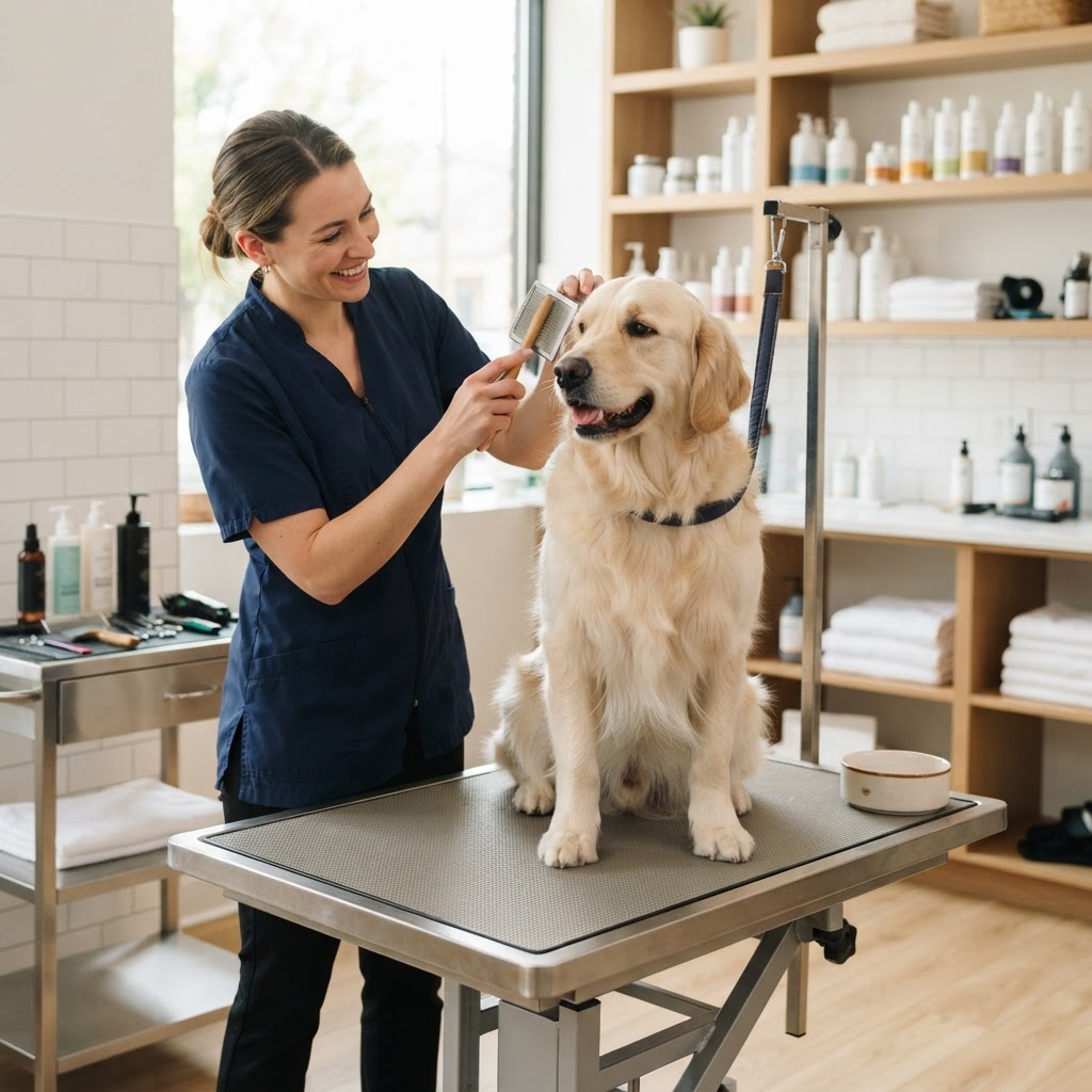 Grooming για Σκύλους: Πώς να προετοιμάσετε τον χώρο και τον σκύλο σας για μια άνετη επίσκεψη