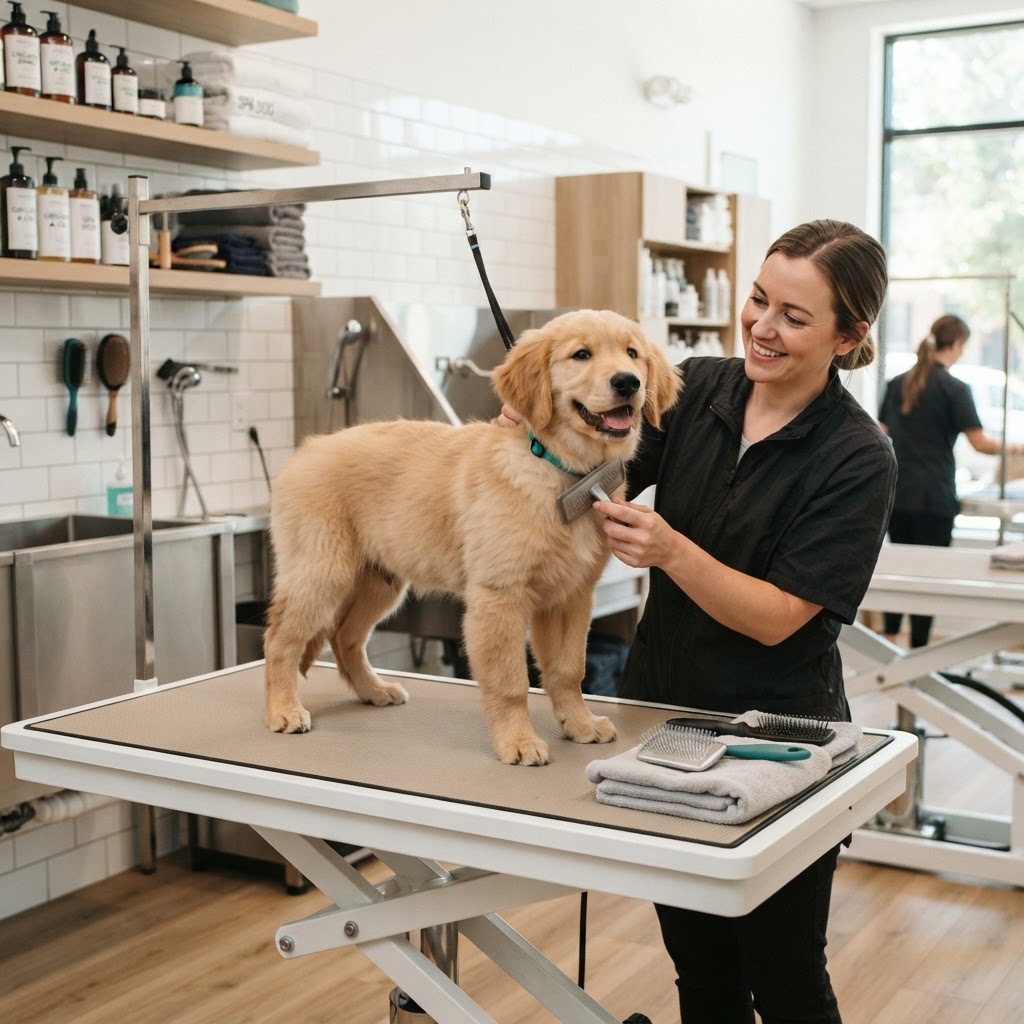 Dog Grooming & Πρώτη Επίσκεψη: Πώς να προετοιμάσετε τον κουτάβι σας για το pet salon
