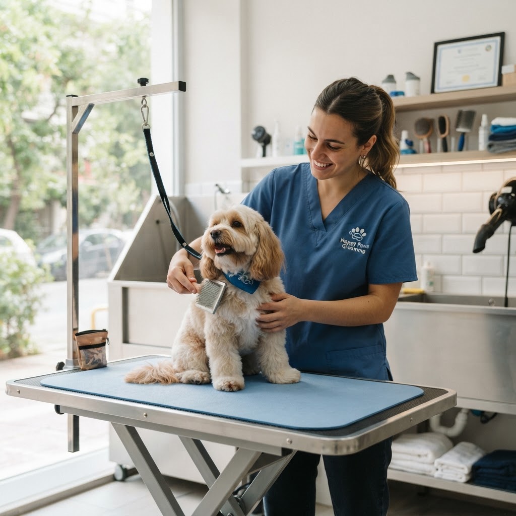 Dog Grooming & Συμπεριφορά: Πώς η Περιποίηση Επιχειρεί τη Θετική Σχέση του Σκύλου σας με τον Groomer