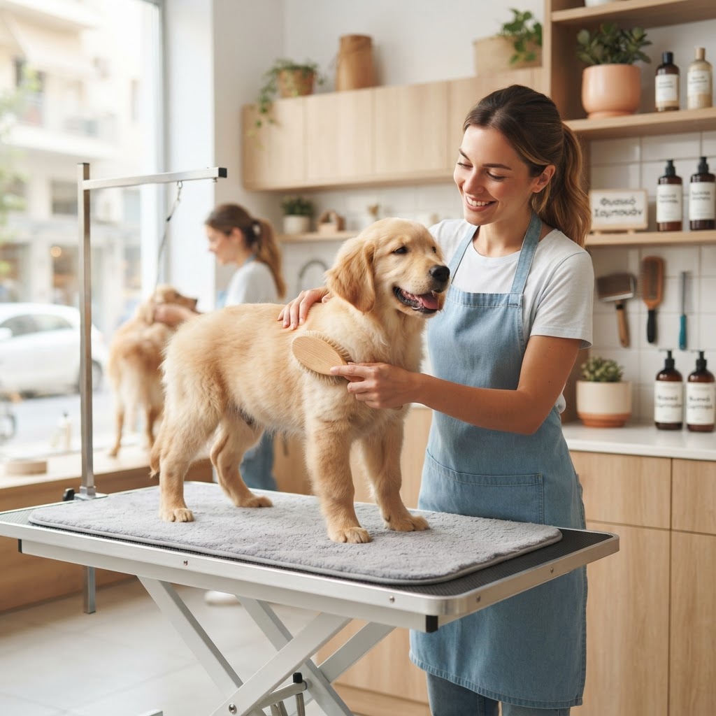 Dog Grooming & Lifestyle: Πώς να διατηρήσετε το τρίχωμα του σκύλου σας λαμπερό μεταξύ των επισκέψεων στον groomer