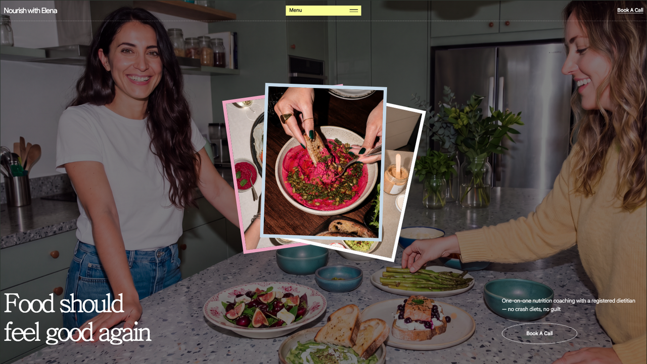Nutritionists template preview
