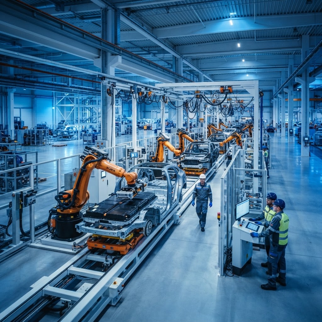 Electric vehicle manufacturing facility