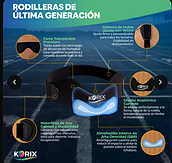 Características de las rodilleras KORIX