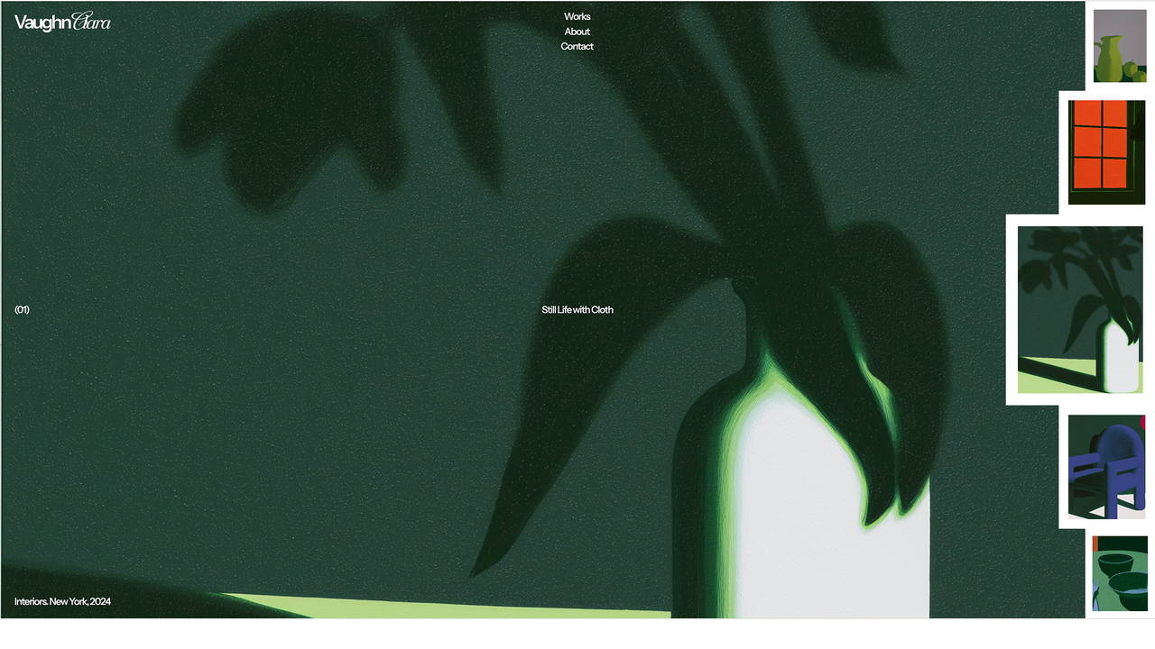 Artist Portfolio template preview