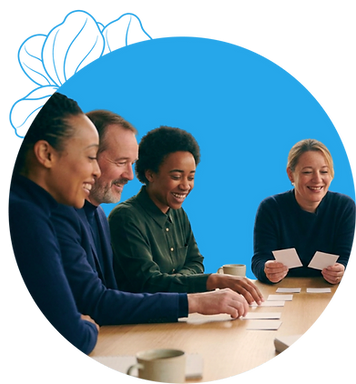 Workplace culture and wellbeing partner — a team collaborating around a table