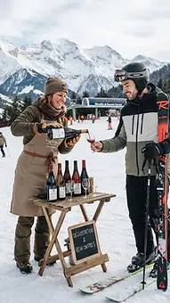 Illustration fidèle de Les Vignerons font du Ski (Samoëns)