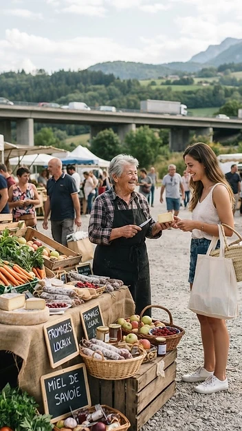 Illustration de Marché des producteurs locaux