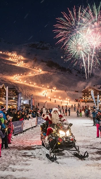 Illustration fidèle de Noël à Tignes