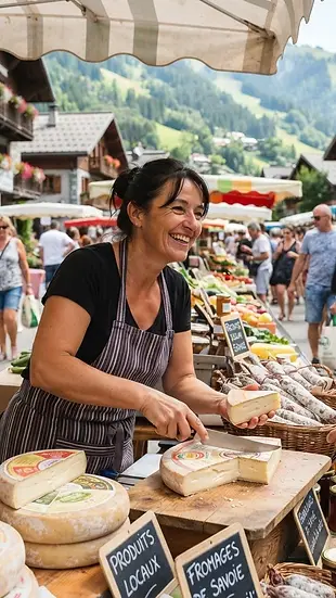 Illustration fidèle de Marché de La Clusaz