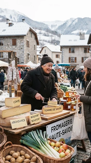 Illustration fidèle de Marché hebdomadaire de Novalaise