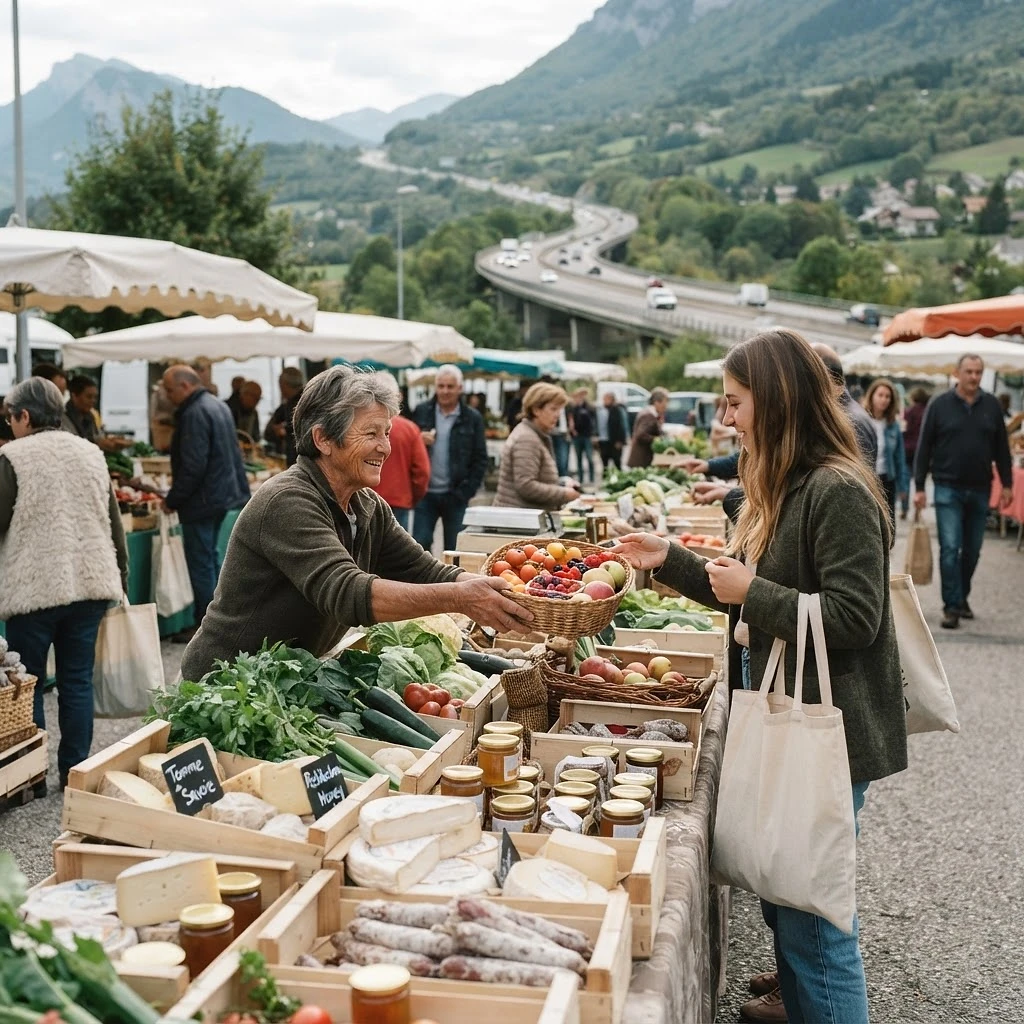 Illustration de Marché des producteurs locaux