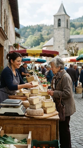 Illustration de Marché hebdomadaire de Novalaise