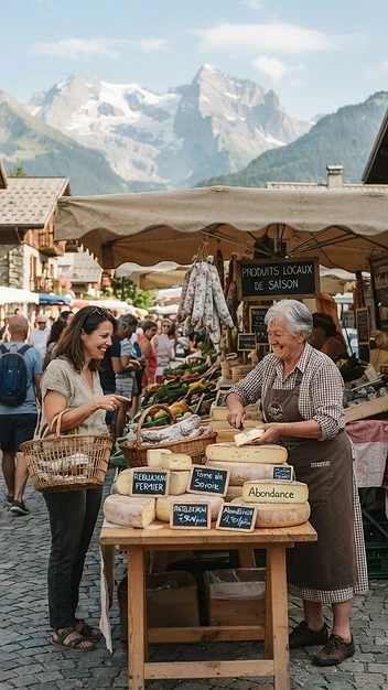Illustration fidèle de Marché hebdomadaire