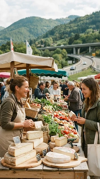 Illustration de Marché des producteurs locaux