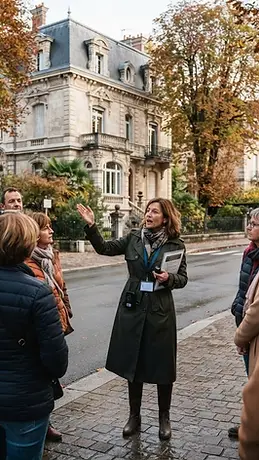 Illustration fidèle de Visite guidée : La villégiature à Aix — villas remarquables
