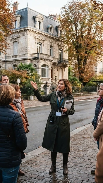 Illustration fidèle de Visite guidée : La villégiature à Aix — villas remarquables